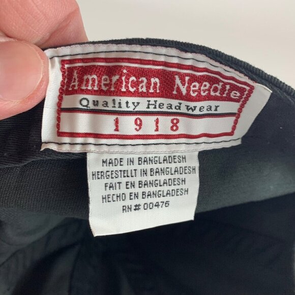 Chicago White Sox MLB Retro Black Gray American Needle Relaxed Fit Strapback Hat - Picture 5 of 6